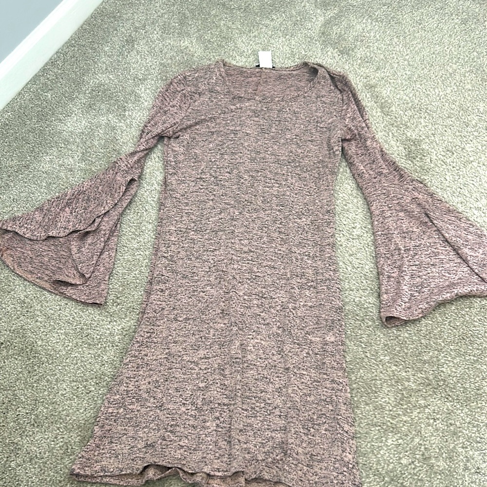 Size medium sweater dress with bell sleeves